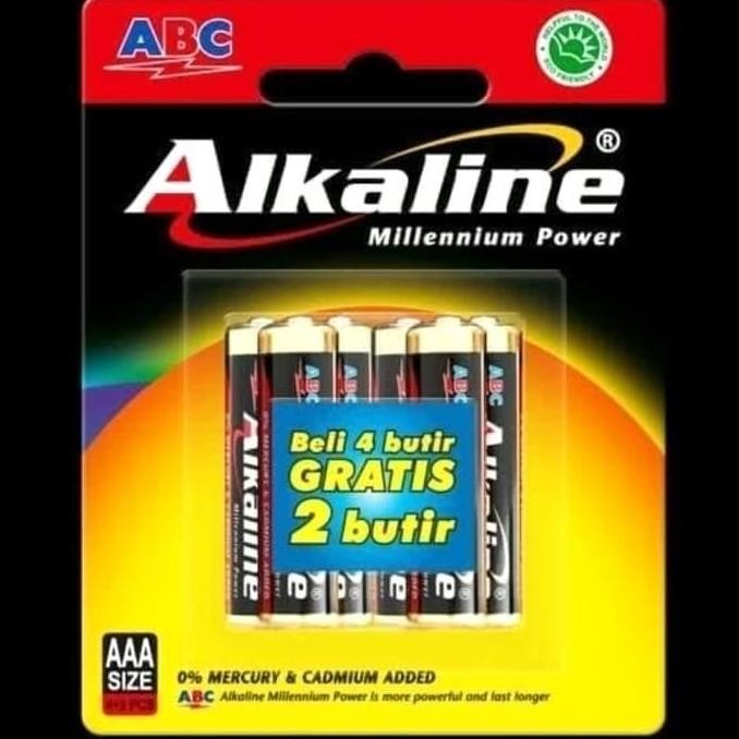 Baterai Alkaline ABC AAA A3 Kecil Batere Battery ABC Batere AAA Isi 6