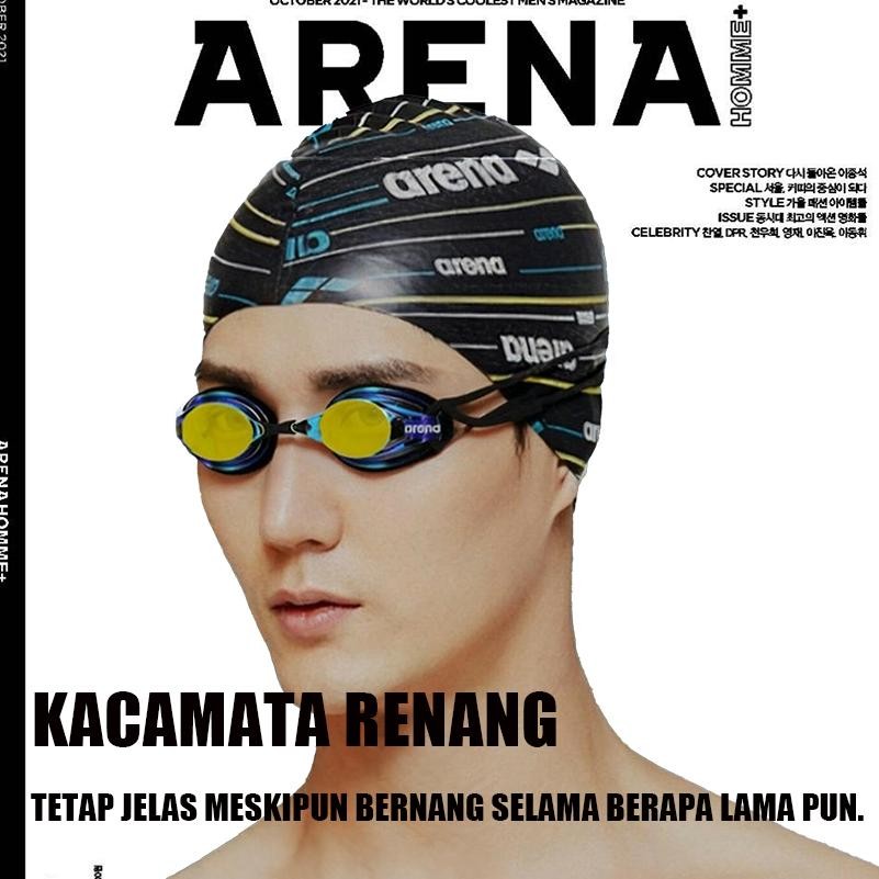 Kacamata Renang Arena Ori Profesional Laju Tinggi HD Tahan Air Anti FOG & Uv Protection Pria Wanita