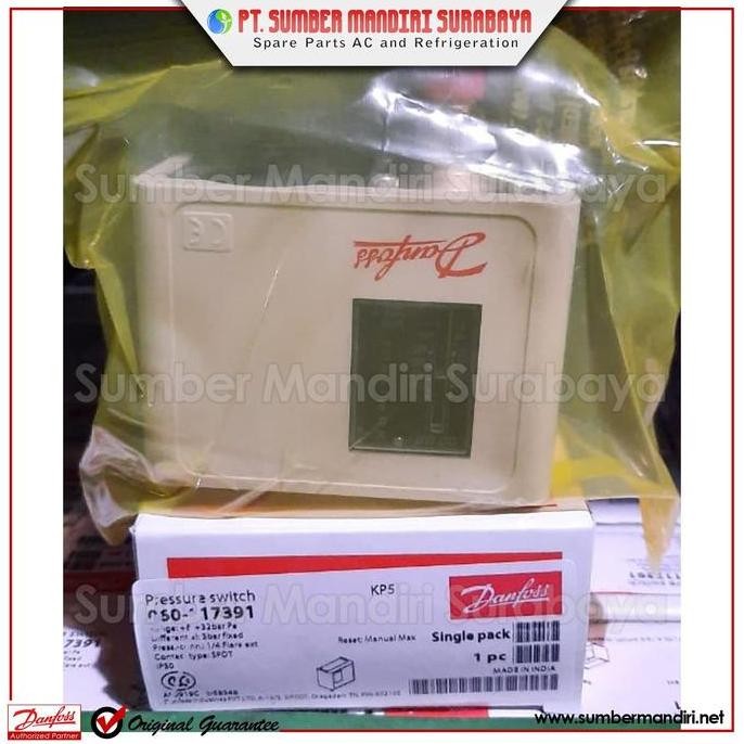 TERBARU - Pressure Switch Danfoss KP5 Manual | High Pressure Switch KP 5 117391