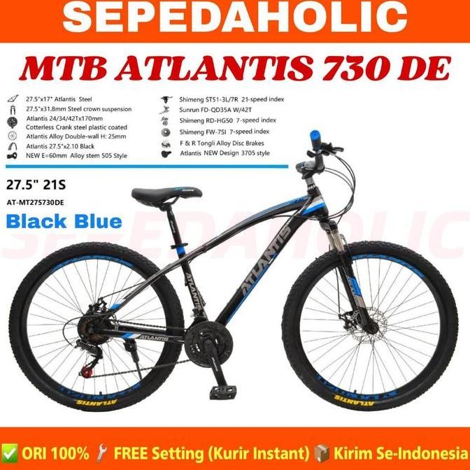 Sepeda Gunung MTB Atlantis Ukuran 24 26 27.5 Inch