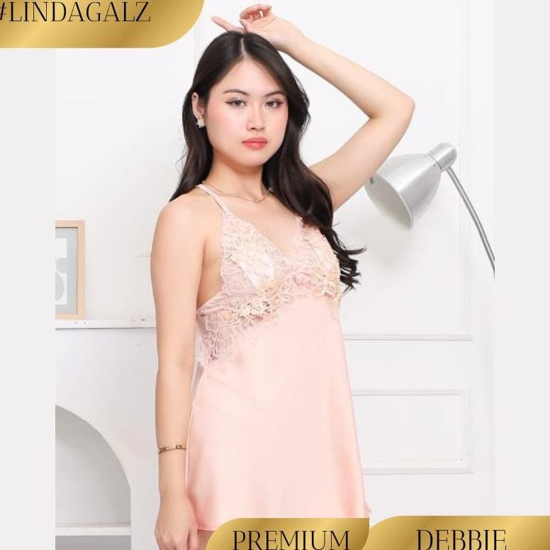 LindaGalz DEBBIE Sexy Lingerie Big Size Jumbo Baju Tidur Sexy 2201 Baju Dinas Malam Wanita Lingeri J