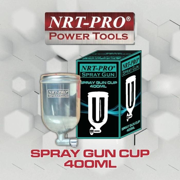 NRT PRO Tabung Spray gun atas / spray gun cup 400ml / tabungnya saja **