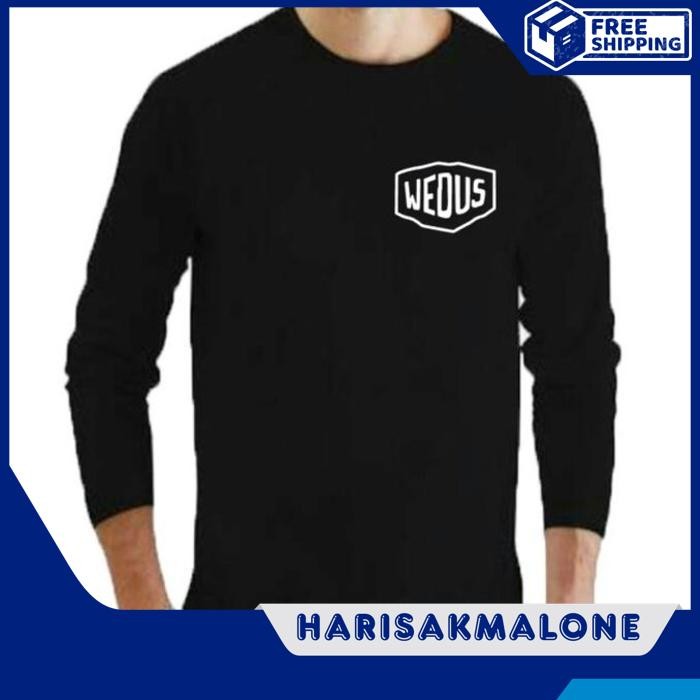 GRATIS ONGKIR KAOS TSHIRT BAJU OBRAL MURAH COMBED 30 DISTRO LOGO WEDUS KAMBING LENGAN PANJANG JEMBEK