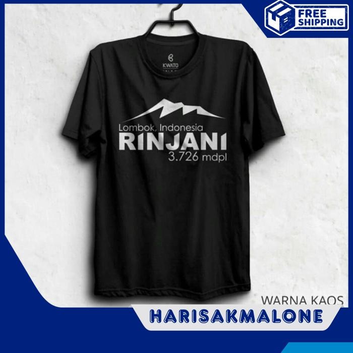OBRAL DISKON KAOS TSHIRT BAJU OBRAL MURAH COMBED 30 DISTRO LOMBOK INDONESIA PENDAKI GUNUNG RINJANI 3