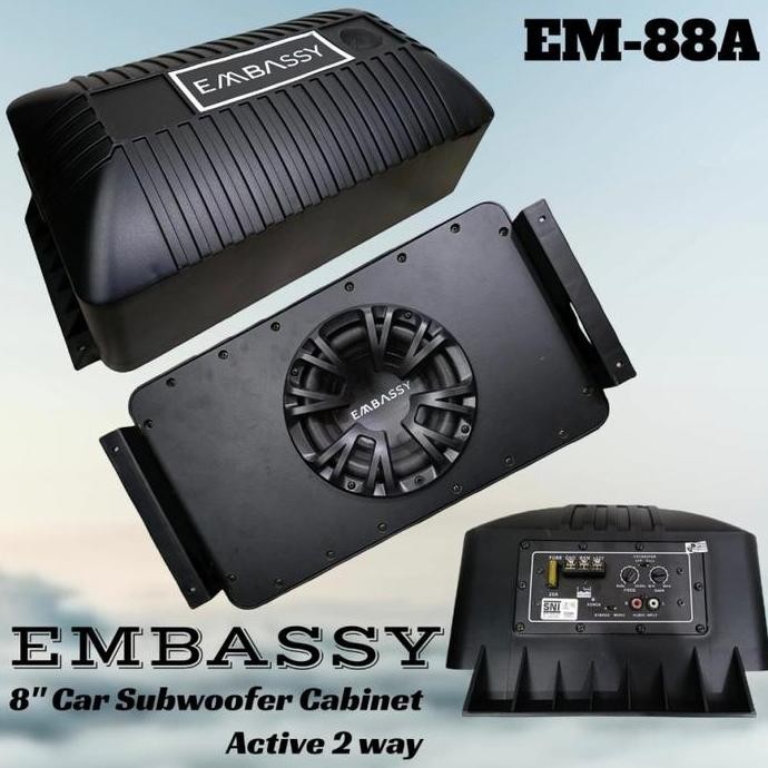 Subwoofer Aktif 8 Inch 500 Watt Embassy Em-88A Termurah