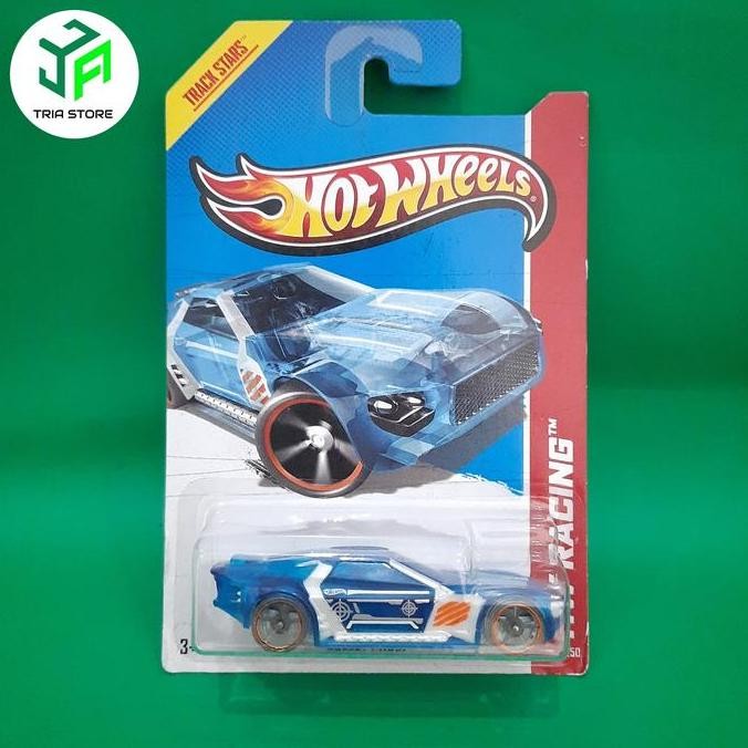 hotwheels bullet proof blue hw racing