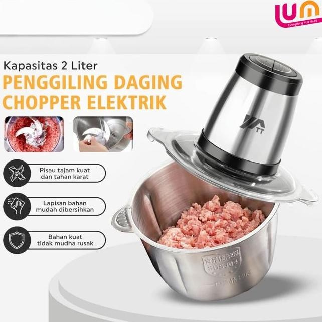 Chopper Blender Daging Stainlessblender Chopper Blender Daging Serbagunapenggiling Meat Blender Elek
