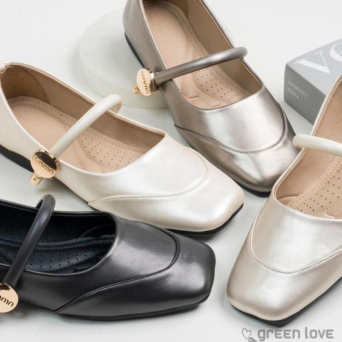 Promo Green Love Sepatu Flatshoes Wanita VALERIE COD