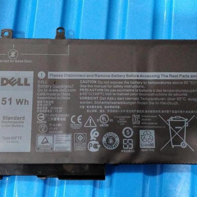 Baterai Laptop Dell Latitude 5480 5580 5280 5590 5290 ori
