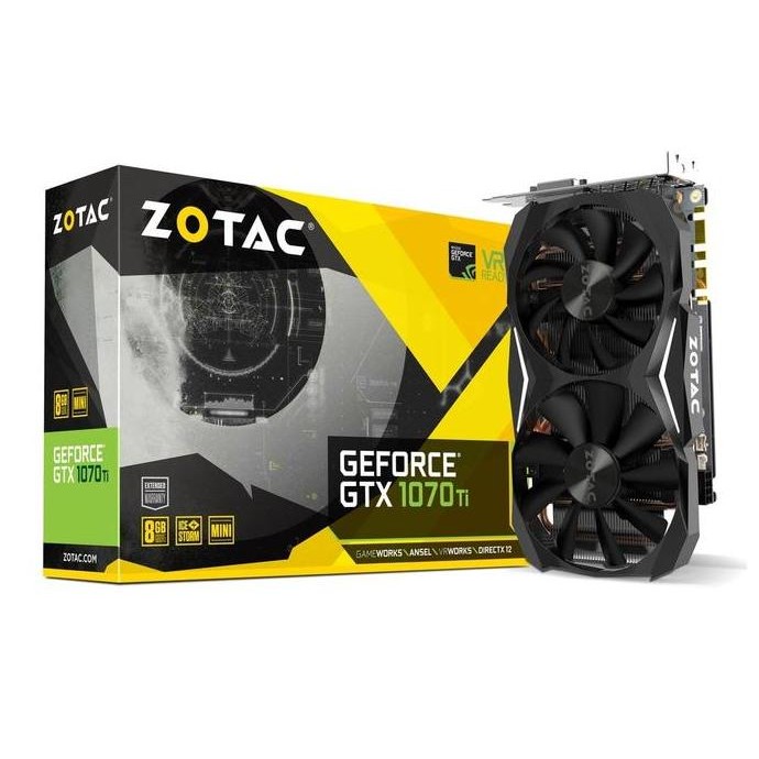 TERBARU - ZOTAC GeForce GTX 1070 / GTX1070 Ti Mini 8GB