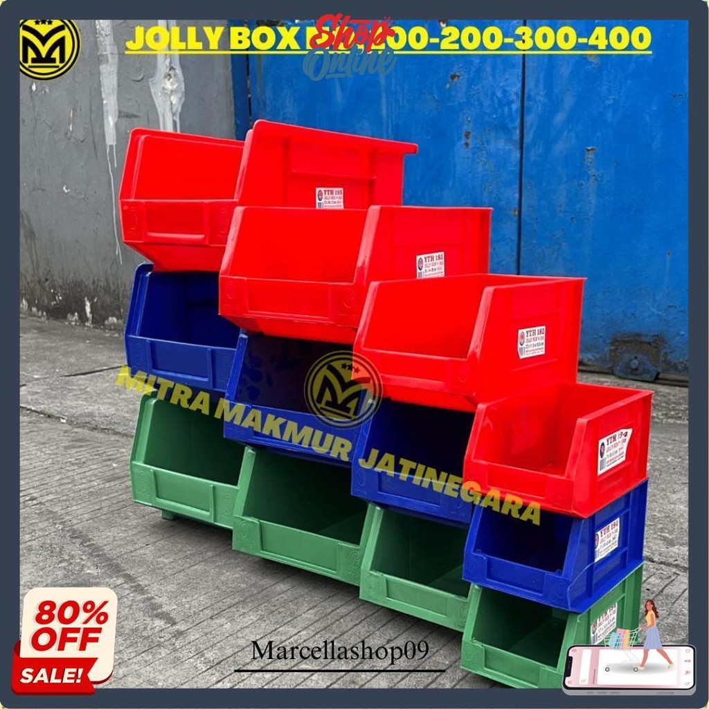 Kotak Box Aksesoris / Jolly Box Baut / Container Box Jolly Yth 100 200 300 400 Termurah Banget