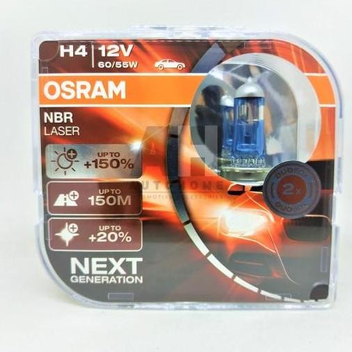 TERBARU - Osram H4 NBR / NBL / NightBreaker / Night Breaker Laser 60/55W ORI