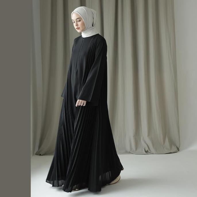Asvari By Aska Label - Gamis Wanita Plisket