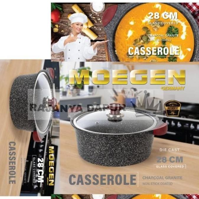 Casserole moegen germany marble coating 28 cm - panci marble moegen 28