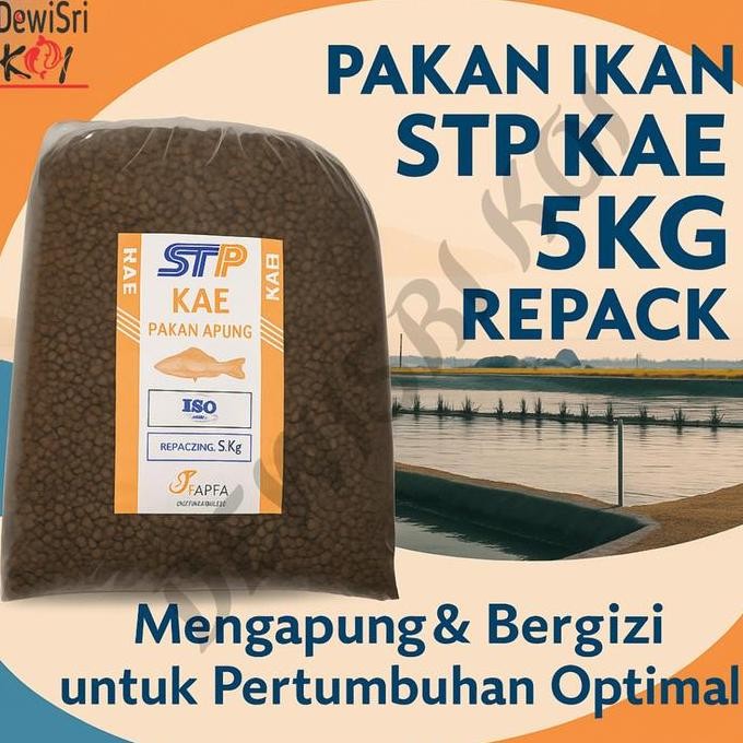 TERBARU - Pakan Ikan Apung STP KAE Size M Repack JAPFA Pakan Koi Lele Nila Patin Protein Tinggi