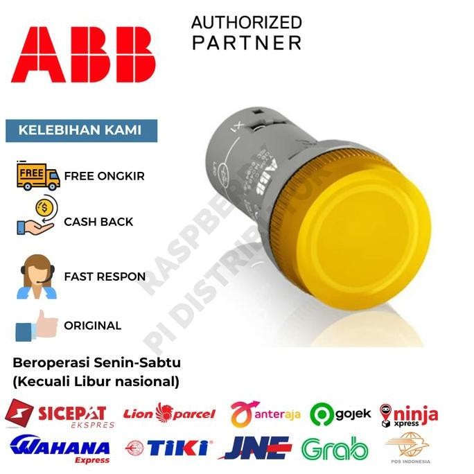 ABB Compact Pilot CL2-502Y Light Yellow LED 24V AC/DC 1SFA619403R5023