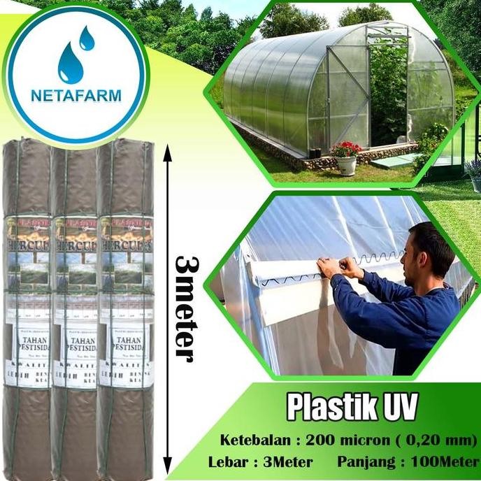 TERBARU - Plastik UV HERCULES 200mc 3m x 100m Per Roll