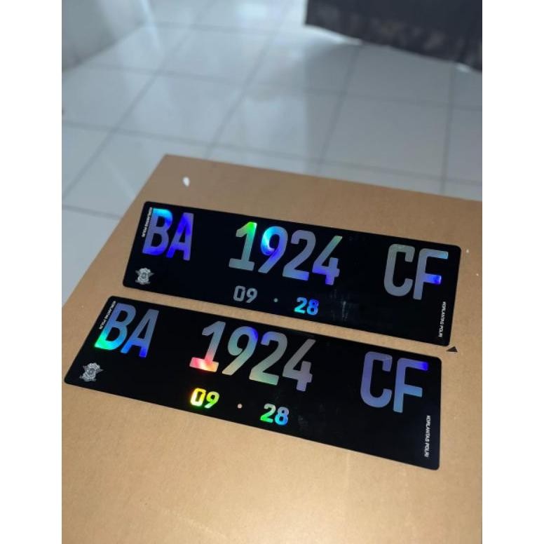 PLAT MOBIL AKRILIK -  HOLOGRAM CUSTOM