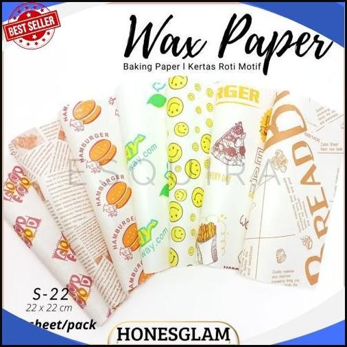 COD Wax Paper 25 Pcs / Korean Bento Cake Baking Paper / S-22