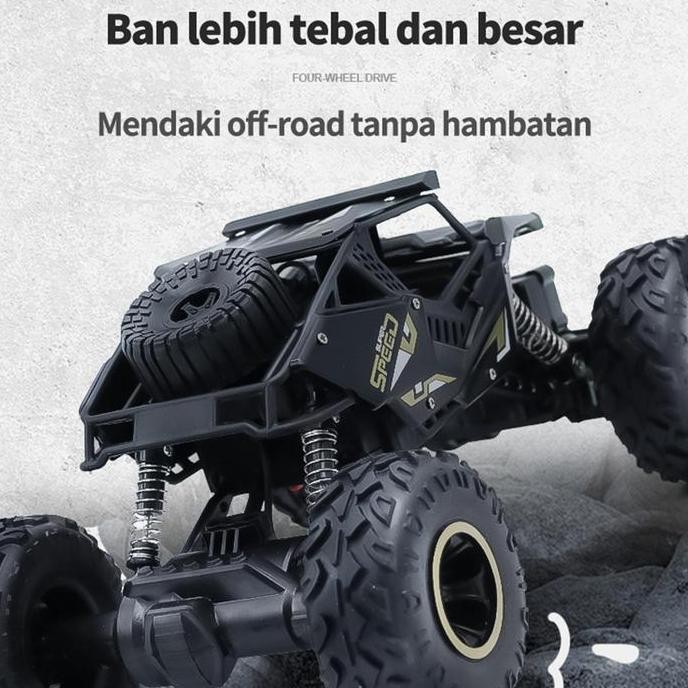 Kendaraan off-road roda 4 / Kendaraan mainan remote control anak / Mobil Remote Control Alloy Off-Ro