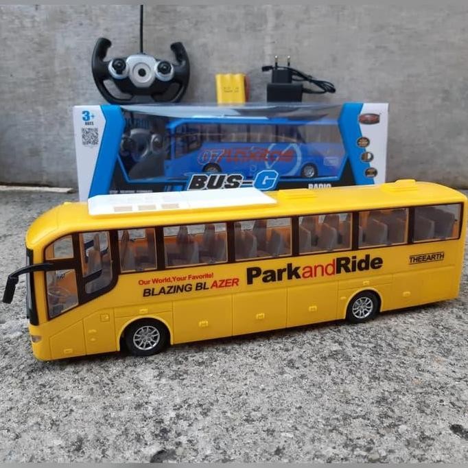 RC CAR BUS BATRE CAS EDUKASI - MAINAN MOBIL BIS REMOTE CONTROL ANAK
