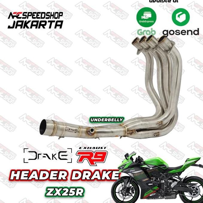 Header Drake r9 Kawasaki ZX25R ZX 25 R ZX 25R Pipa Knalpot