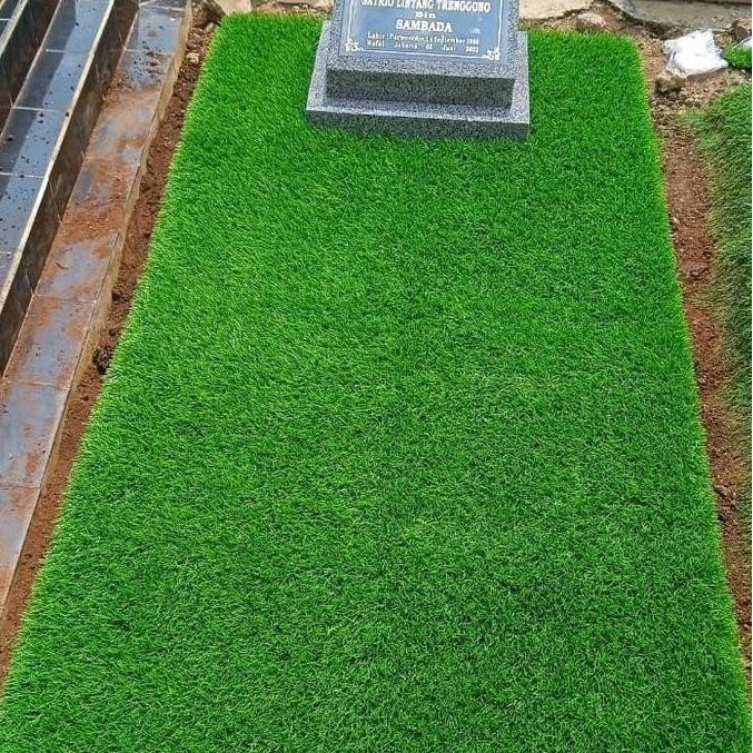 Paket rumput makam sintetis +nisan/dekorasi makam JABODETABEK