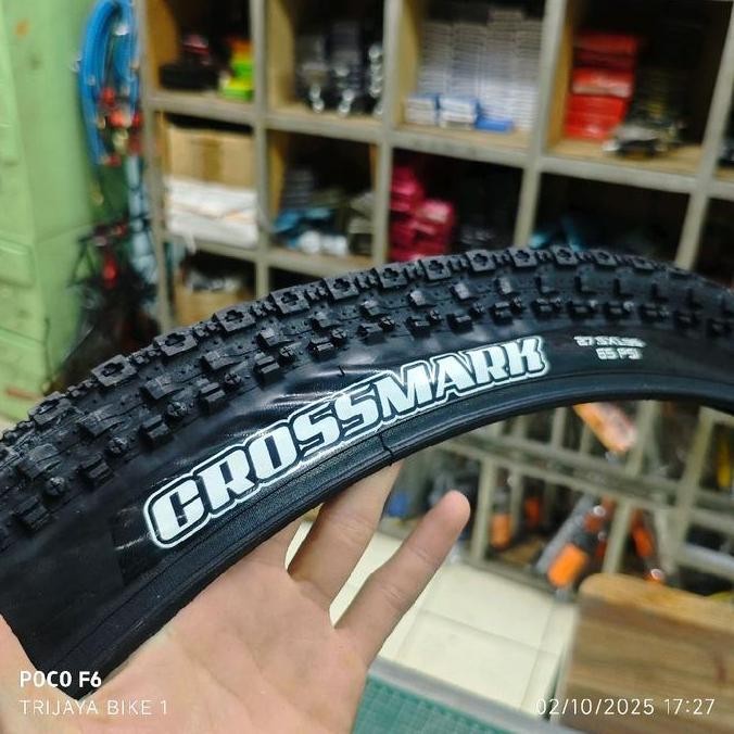 Ban Luar MAXXIS 27.5 x 195 Maxxis CROSSMARK Wired 65 Psi Semi Kevlar Ringan 27.5 x 1.95 Maxxis Cross