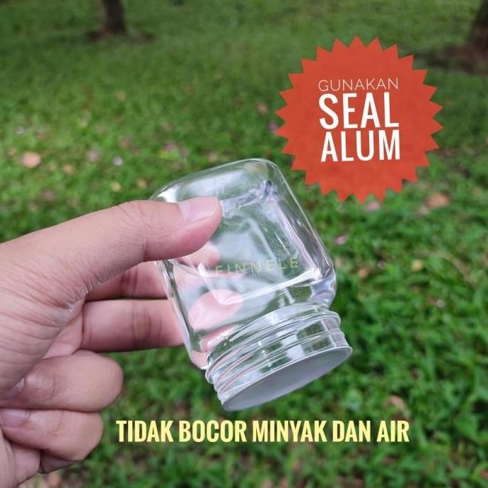 Isi 100 Pcs Toples Plastik Kotak 150 Ml / Toples Sambal Jar Bumbu Coklat Selai