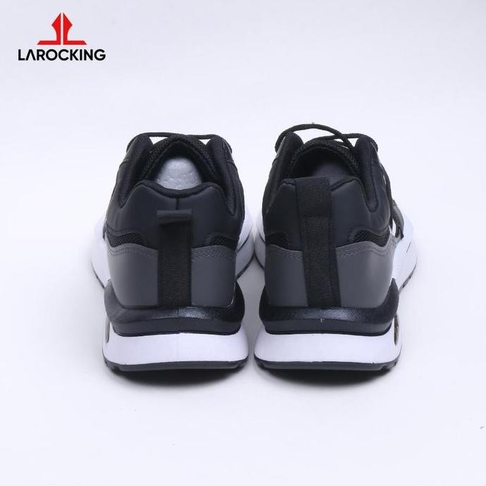 Larocking - Phoenix Hitam Abu | Sepatu Sneakers Casual Gym