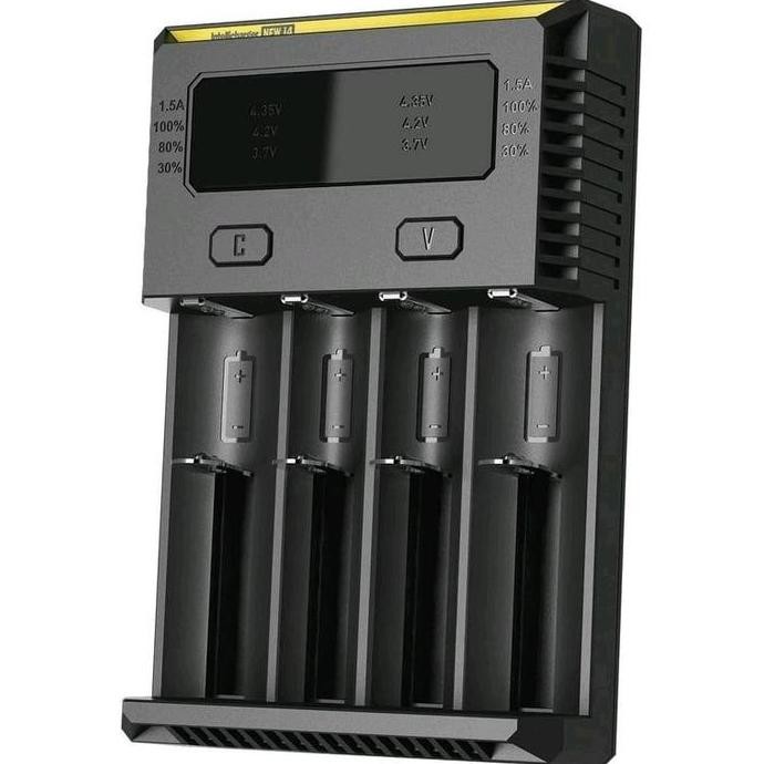 Nitecore Battery / batrai / baterai Charger 4 Slot 18650