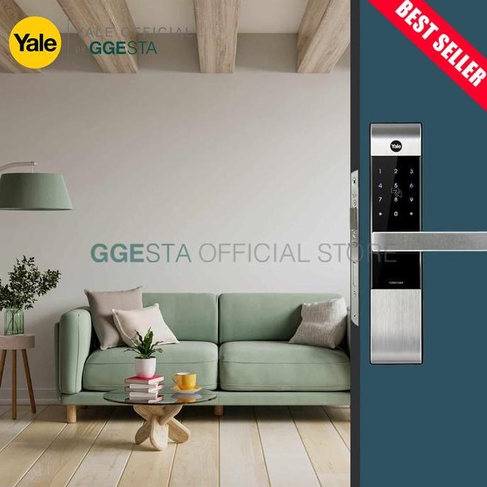 YALE Digital Lock YDM3109A Silver Kunci Pintu Digital PIN, RFID Card & Anak Kunci