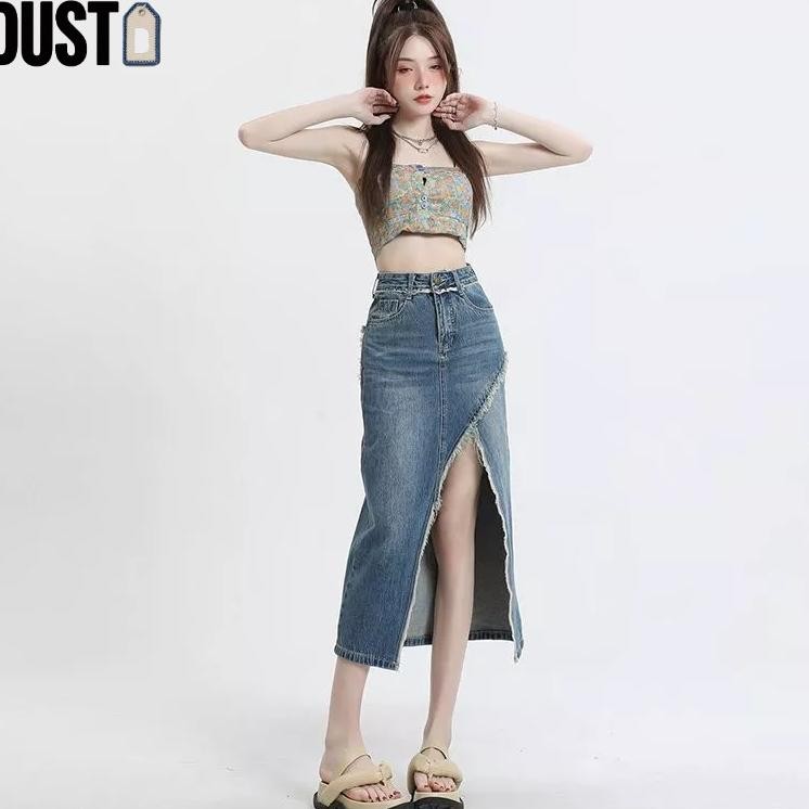 50 Dust Ariella Denim Skirt Wanita Rok Denim S3Xl