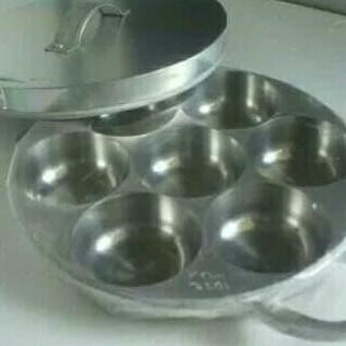 Cetakan Kue Lumpur Cara Bikang Kamir Martabak Mini 7 Lubang Eddy Tebal