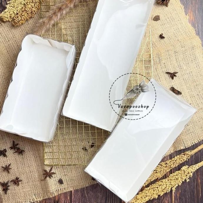 Dus Mika Putih isi 5pcs Dus Kue Bening Transparan Box Kue Brownies
