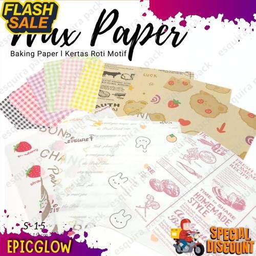 COD Wax Paper 25 Pcs / Korean Bento Cake Baking Paper Mini S-15