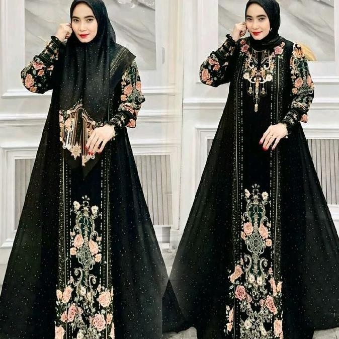 Gamis Mufidah Series 4 By Mariani Fashion Muslim Printing