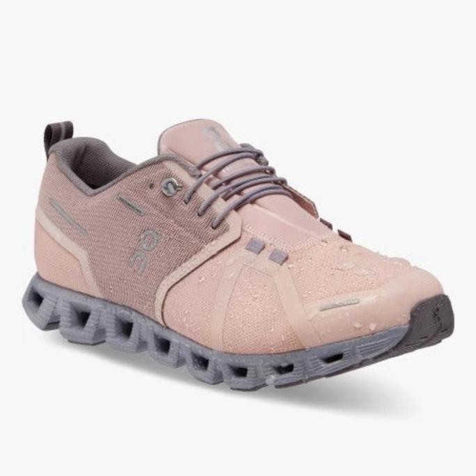 On Running Women'S Shoes - On Running Cloud 5 Waterproof - Rose/Foss