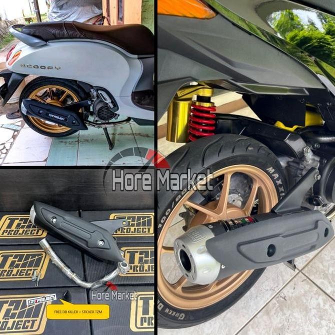Knalpot Tzm Project Beat New Deluxe Genio Scoopy 2021 2022 Prestige Ori Full System Best Quality