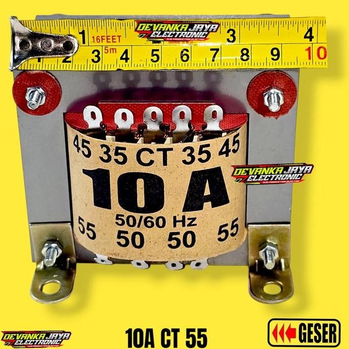 10A CT 55V Trafo 10 Ampere Trafo 10A CT 55V Tembaga