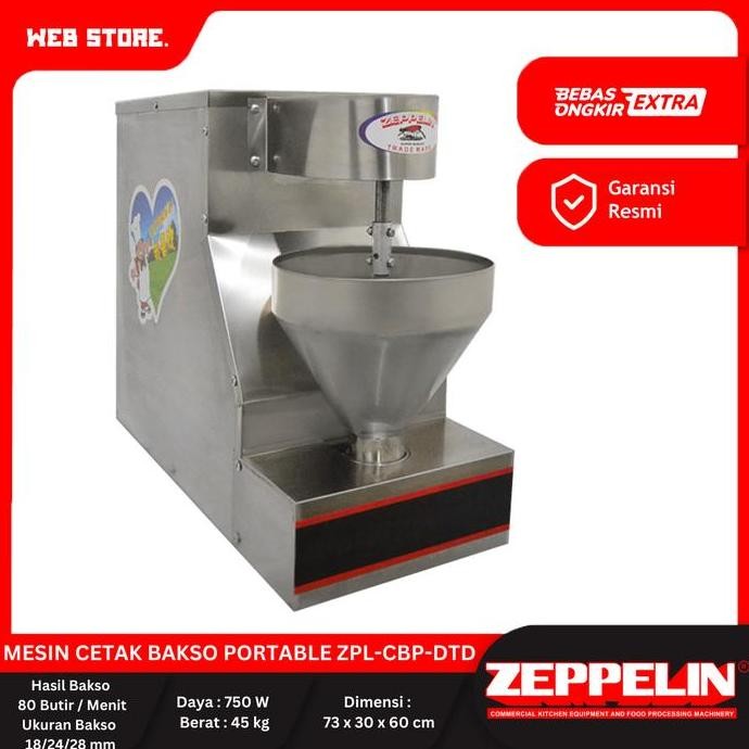 JERICOMM Mesin Cetak Bakso Portable ZPL-CBP-DTD Zeppelin