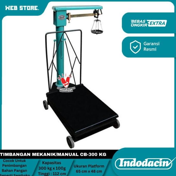 JERICOMM Timbangan Duduk Lantai Barang Mekanik Manual CB 300Kg Dacin