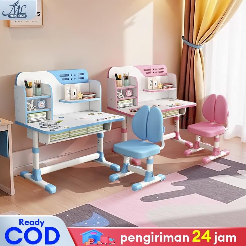 Meja Belajar Anak Meja Belajar Anak Set Kursi Meja Belajar Anak Perempuan Meja Anak Aesthetic