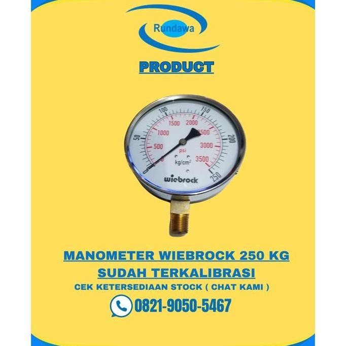 MANOMETER SONDIR 250 KG MERK WIEBROCK ORIGINAL DAN TERPERCAYA