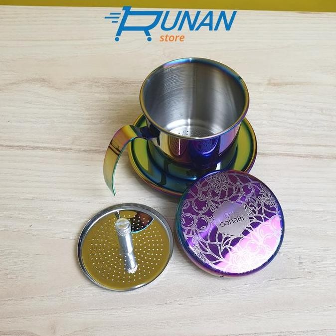 Vietnam Drip Sekrup 200Ml Stainless Coffee Drip Rainbow Drat Conalli