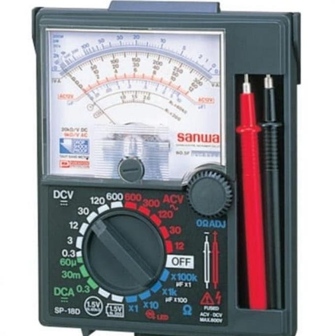 SANWA SP-18D ANALOG MULTIMETER MULTITESTER AVOMETER SANWA ORI MURAH ORIGINAL DAN TERPERCAYA