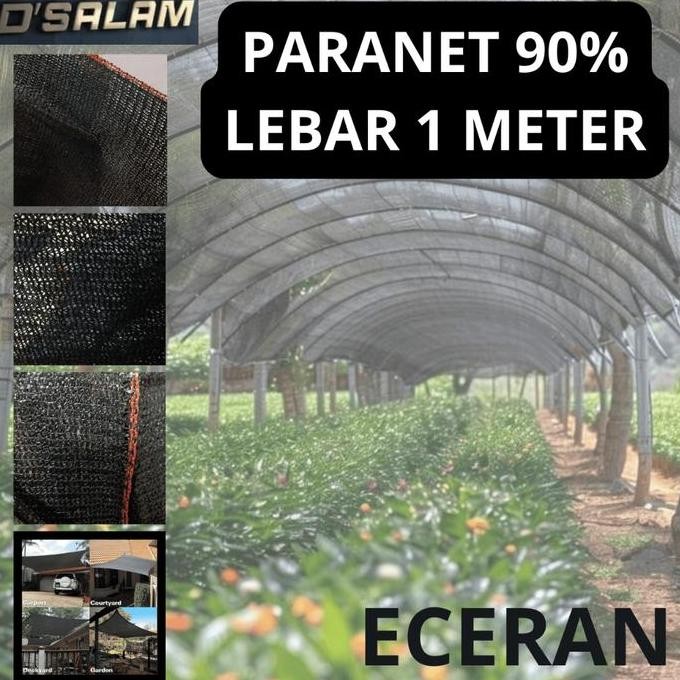 Paranet 90% Lebar 1 Meter - ECERAN - Paranet Peneduh Anti UV