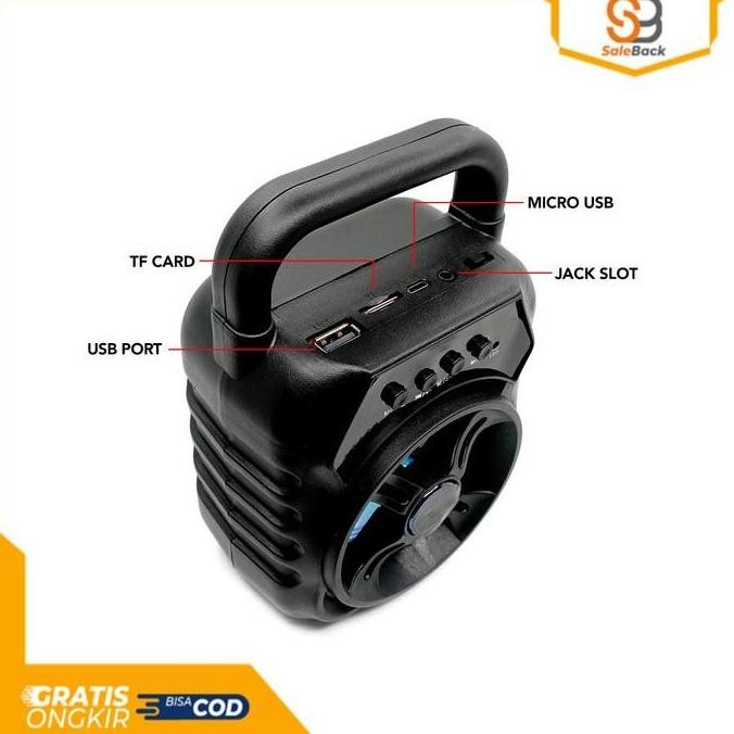 Speaker Bluetooth Portable Bisa Flashdisk Radio Memory Card