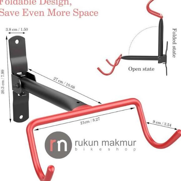 TERMURAH - PLATINUM Bike Wall Hanger Display Rack - Gantungan Rak Sepeda Dinding Tembok - Bisa Untuk