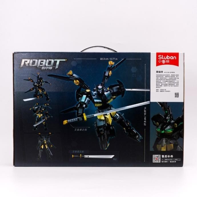 OHSOME - Block Mainan Brick Blok Susun Robot Sluban Black Batman / Mainan Anak Rakit Mecha Robot Bla